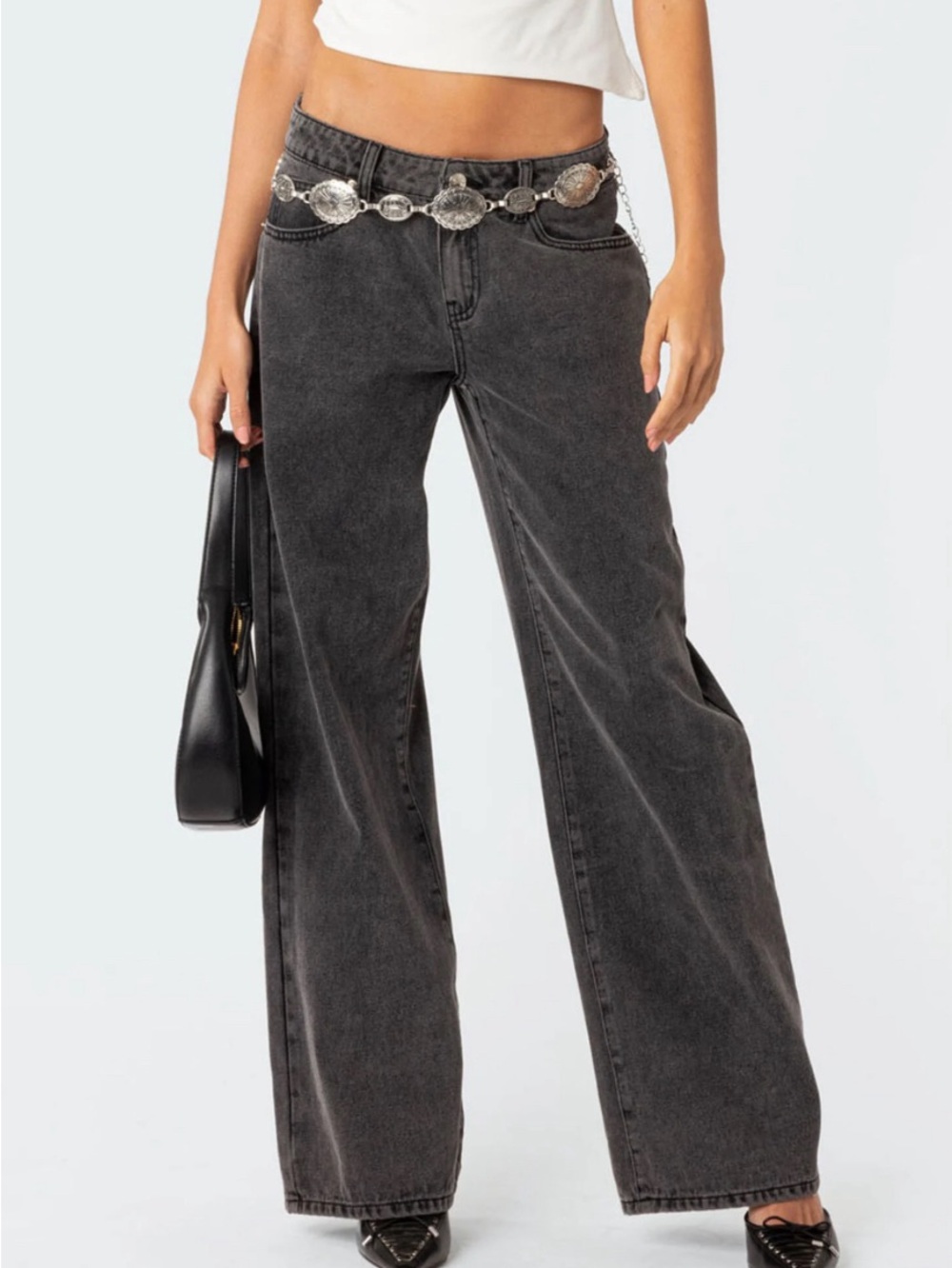 Edikted Raelynn Low Rise Jeans